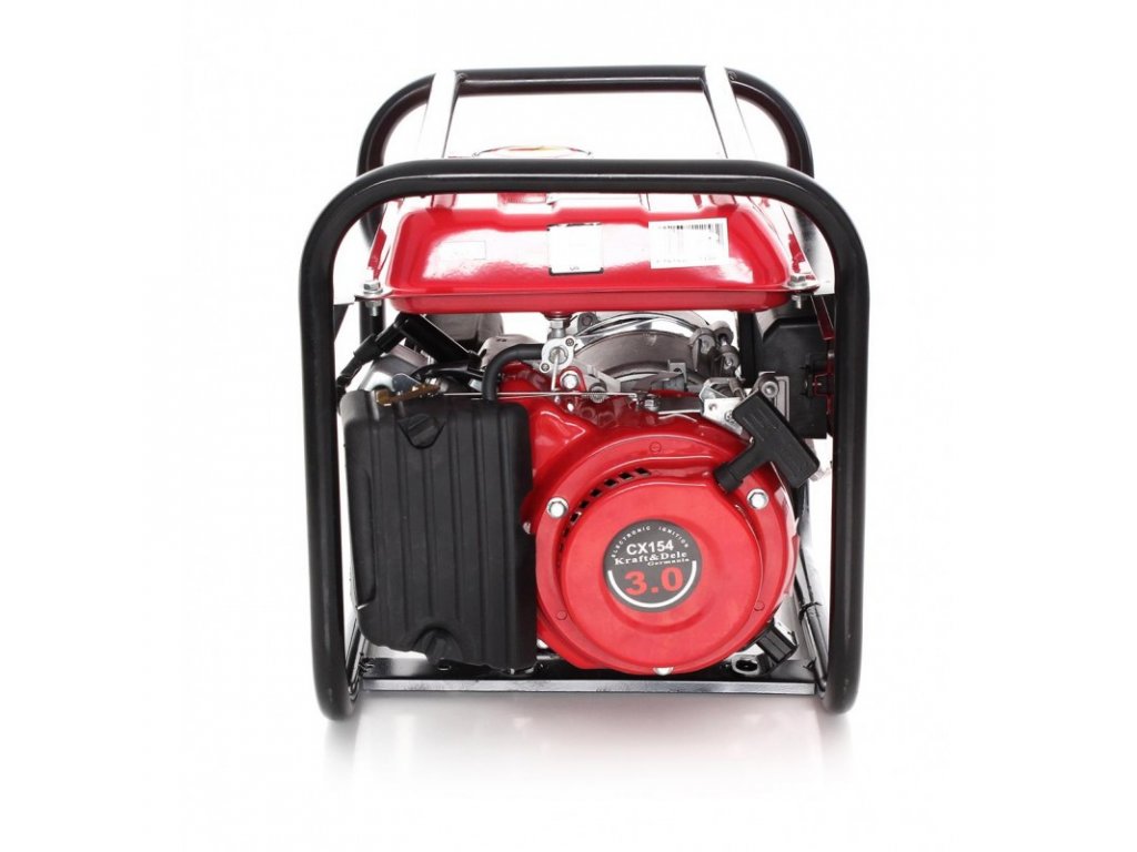 BENZÍNOVÁ ELEKTROCENTRÁLA 2,2KW / 3HP, 1500W, 12/230V, KRAFT&DELE KD110 – Obrázok 7