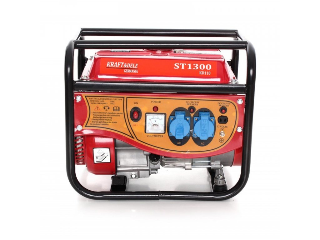 BENZÍNOVÁ ELEKTROCENTRÁLA 2,2KW / 3HP, 1500W, 12/230V, KRAFT&DELE KD110