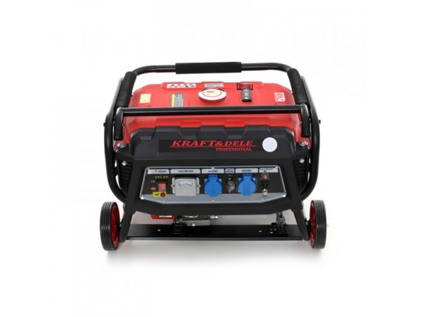 BENZÍNOVÁ ELEKTROCENTRÁLA 2X230V 5,2KW/7HP, 3000W, KRAFT&DELE KD138 – Obrázok 3