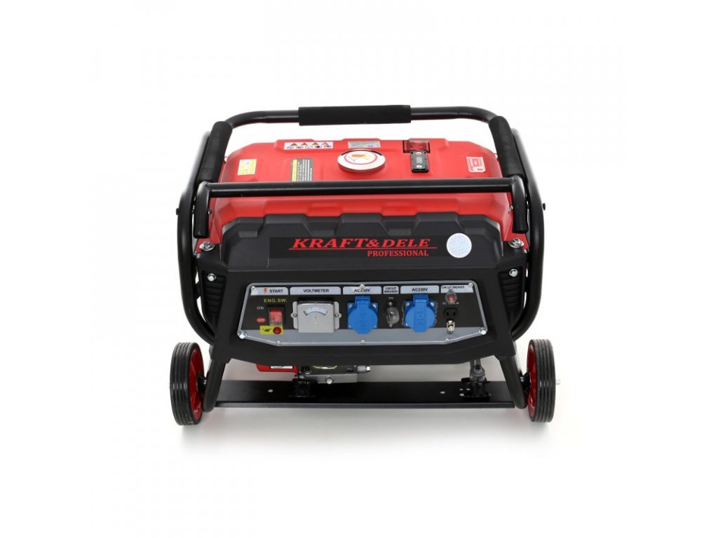 BENZÍNOVÁ ELEKTROCENTRÁLA 2X230V 5,2KW/7HP, 3000W, KRAFT&DELE KD138 – Obrázok 8
