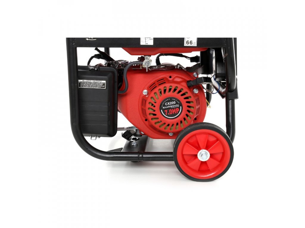 BENZÍNOVÁ ELEKTROCENTRÁLA 2X230V 5,2KW/7HP, 3000W, KRAFT&DELE KD138 – Obrázok 2