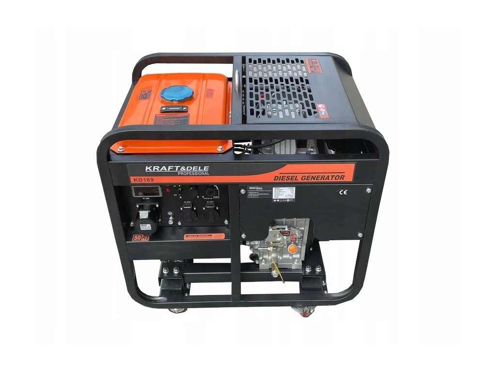GENERÁTOR, ELEKTROCENTRÁLA 9000W SO ŠTARTÉROM, AVR, 230V, KRAFT&DELE KD169 – Obrázok 4