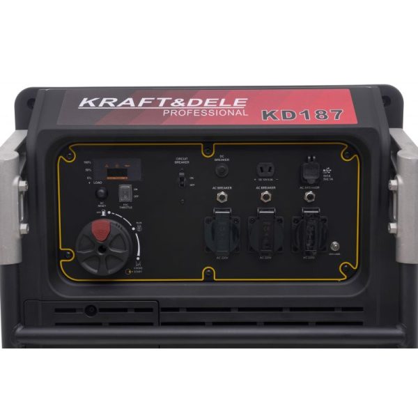 Kraft&Dele Invertorový generátor prúdu elektrocentrála 230V 8000W KD187 – Obrázok 5