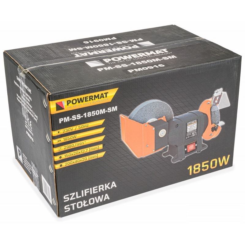 Stolová brúska 1850W PM-SS-1850M-SM - POWERMAT – Obrázok 2