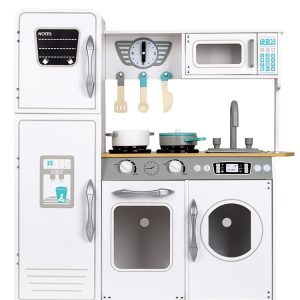 Obrovská biela drevená detská kuchynka od ECOTOYS