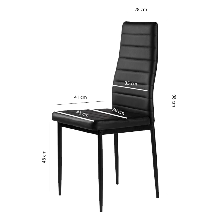 Čalúnené stoličky 4x stolička do jedálne ModernHome – Obrázok 10
