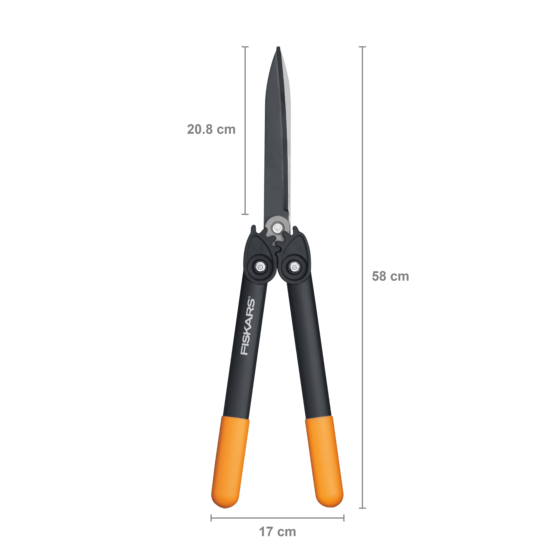 PowerGear™ Nožnice na živé ploty so zubovým prevodom – Obrázok 3