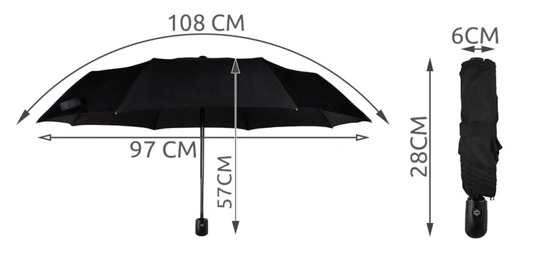 Skladací dáždnik 110 cm – Obrázok 6