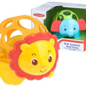 Hrkálka/hryzátko safari zvieratka slon/lev