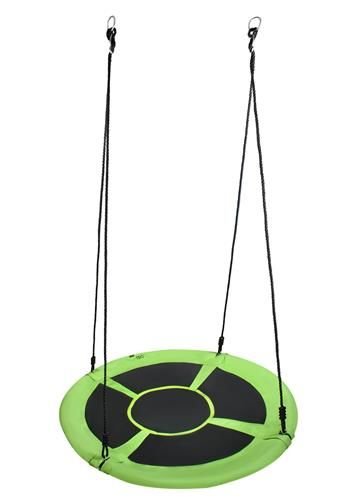 Hojdačka Nest 120cm zelená a čierna – Obrázok 8