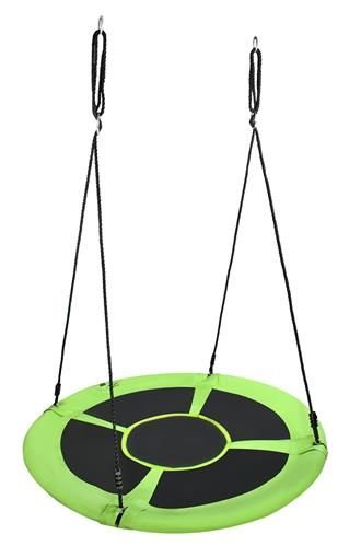 Hojdačka Nest 120cm zelená a čierna