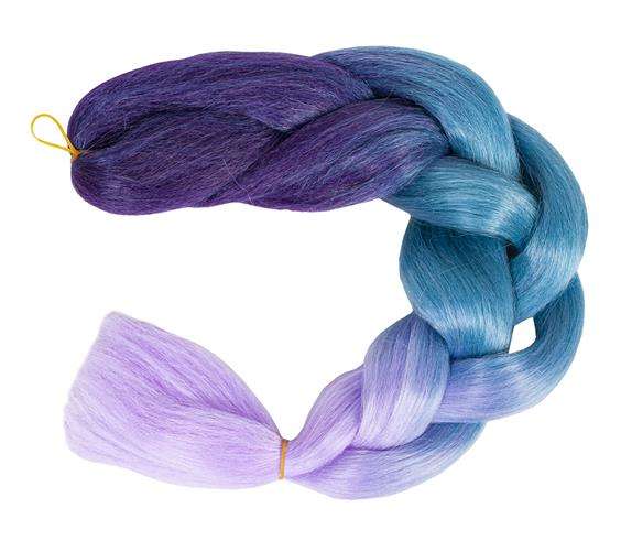 Syntetické vrkôčiky na vlasy ombre blue/fio W10342 – Obrázok 2