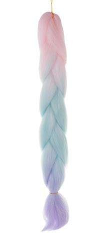 Ombré vrkôčiky zo syntetických vlasov ružová/ni/f W10341 – Obrázok 2