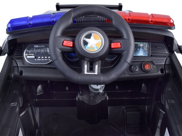 Detské autíčko na batérie.Policajné auto.Policajné diaľkové ovládanie PA0218 – Obrázok 5