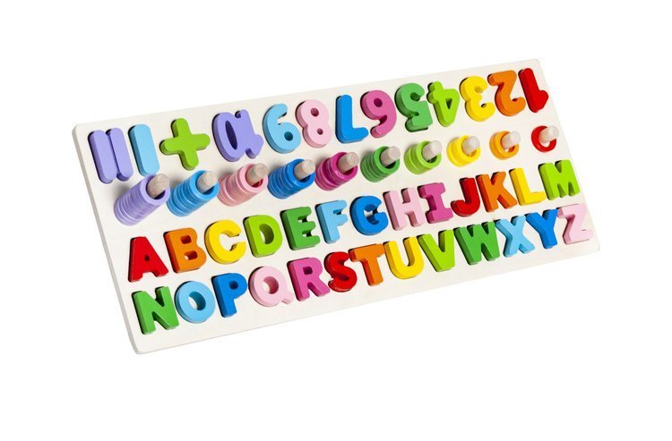 Drevené puzzle s abecedou a číslami – Obrázok 2