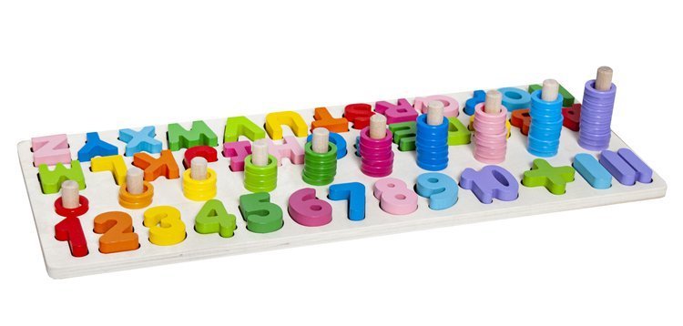 Drevené puzzle s abecedou a číslami – Obrázok 3