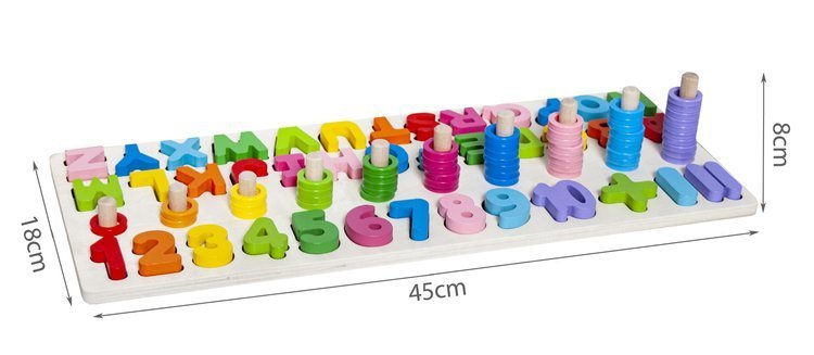 Drevené puzzle s abecedou a číslami – Obrázok 4