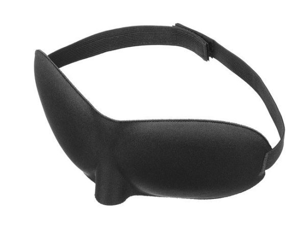 Maska na spanie 3D + špunty do uší čierna – Obrázok 4