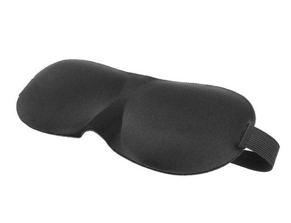 Maska na spanie 3D + špunty do uší čierna – Obrázok 6