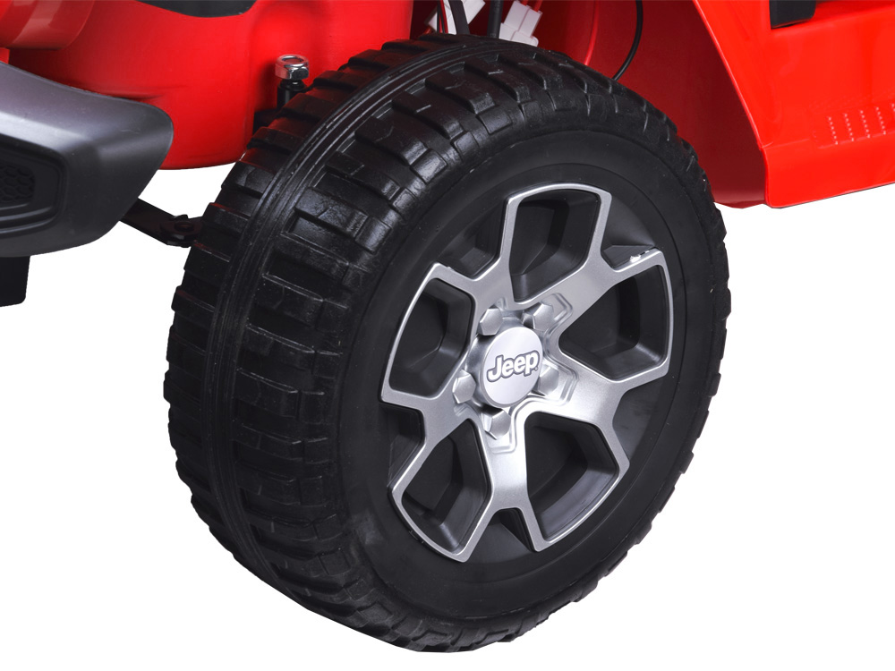 Detské elektrické autíčko Jeep Wrangler Rubicon 4x4 červená – Obrázok 5