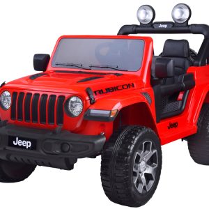 Detské elektrické autíčko Jeep Wrangler Rubicon 4x4 červená