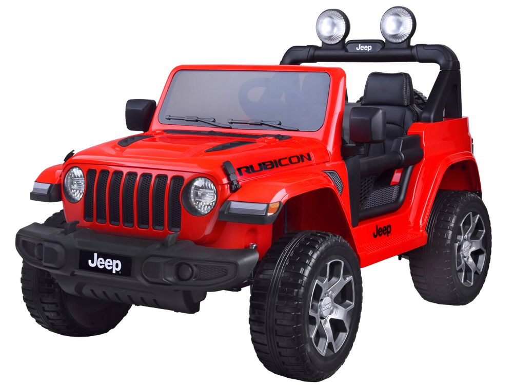 Detské elektrické autíčko Jeep Wrangler Rubicon 4x4 červená