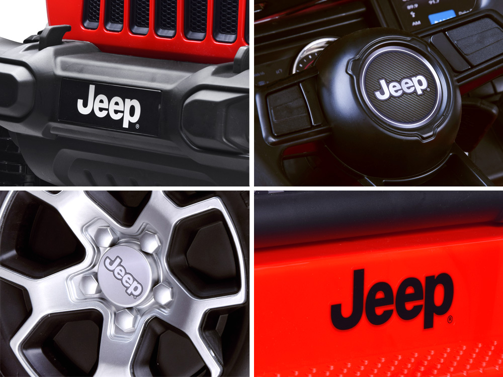 Detské elektrické autíčko Jeep Wrangler Rubicon 4x4 červená – Obrázok 7