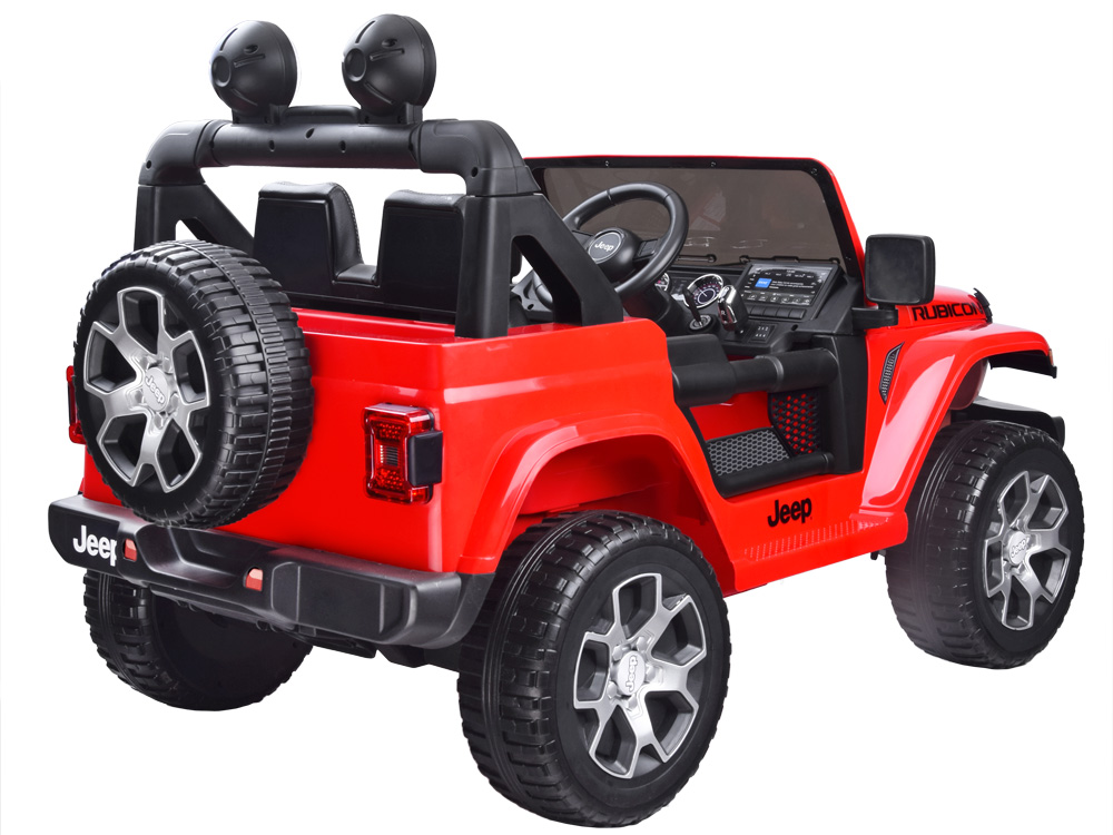 Detské elektrické autíčko Jeep Wrangler Rubicon 4x4 červená – Obrázok 2