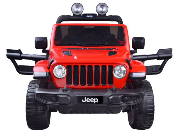 Detské elektrické autíčko Jeep Wrangler Rubicon 4x4 červená – Obrázok 3