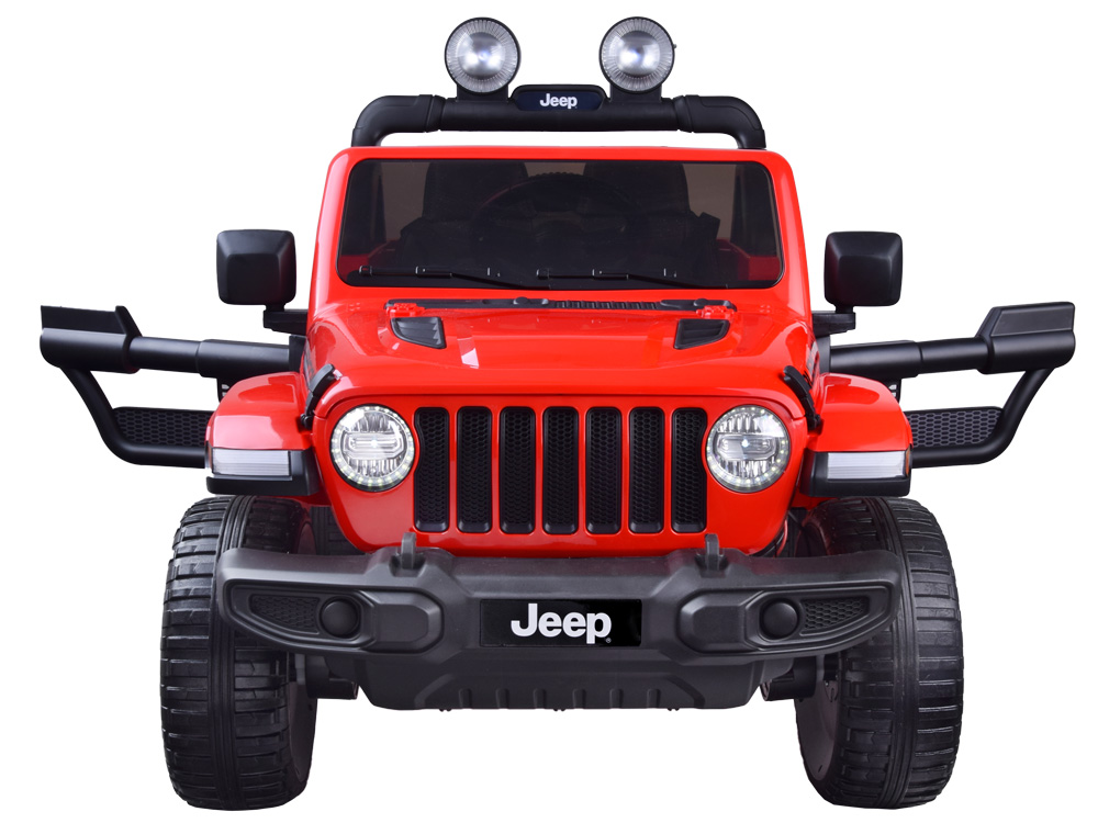 Detské elektrické autíčko Jeep Wrangler Rubicon 4x4 červená – Obrázok 3