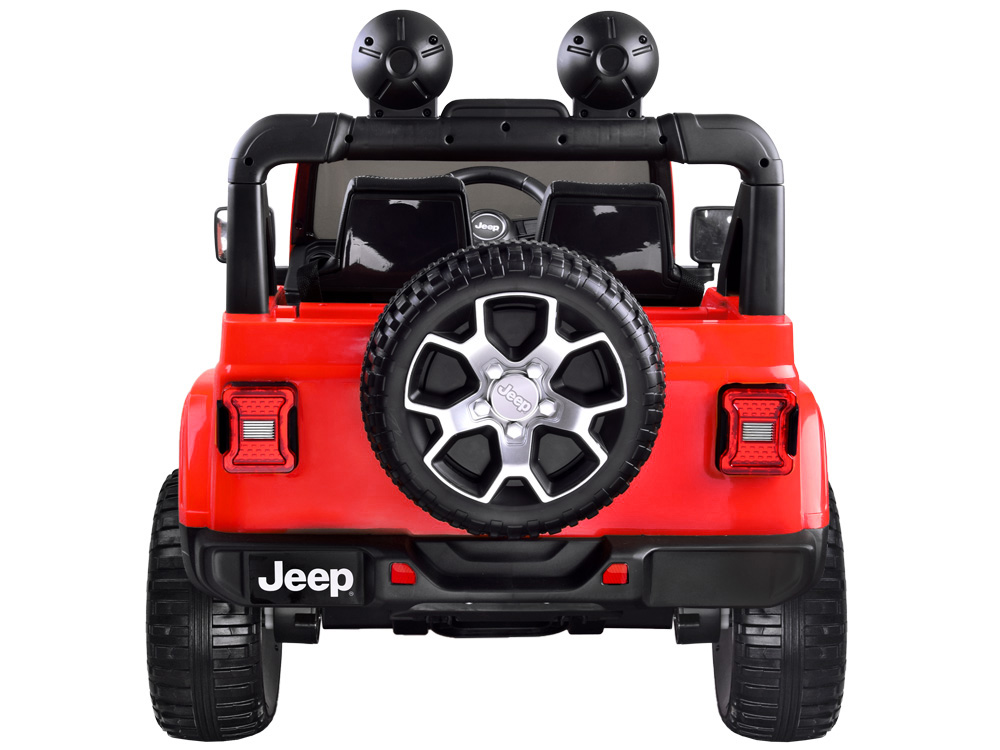 Detské elektrické autíčko Jeep Wrangler Rubicon 4x4 červená – Obrázok 4