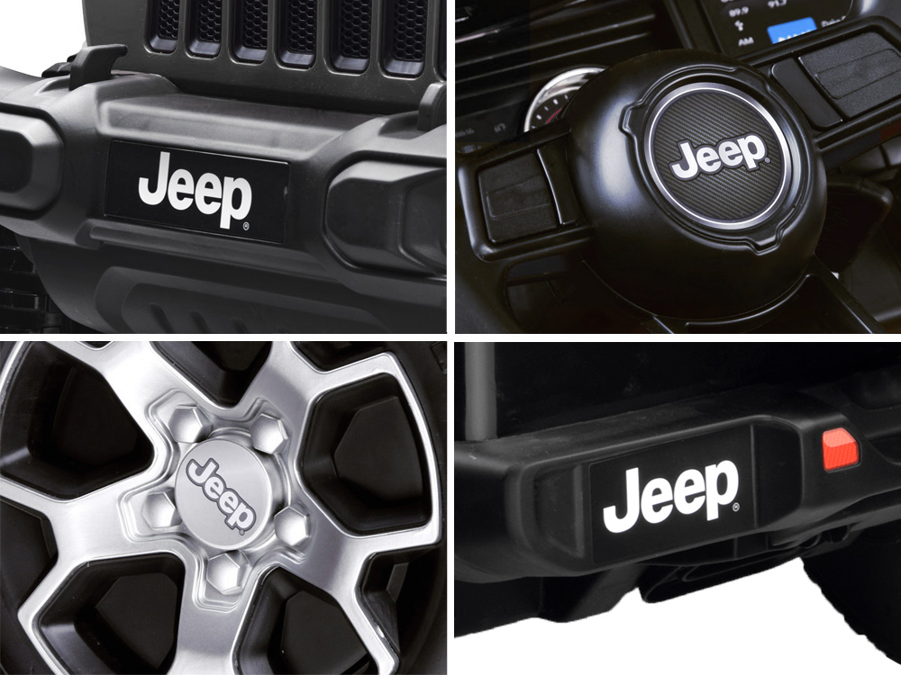 Joko PA0223 BI elektrické autíčko Jeep Wrangler Rubicon 4x4 čierne – Obrázok 7