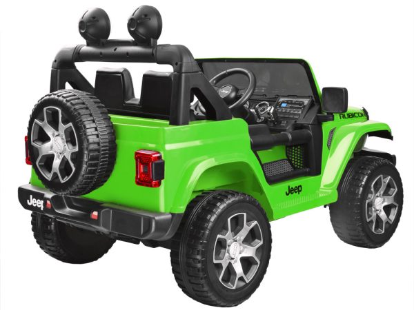 Detské elektrické autíčko Jeep Wrangler Rubicon 4×4 zelené – Obrázok 7