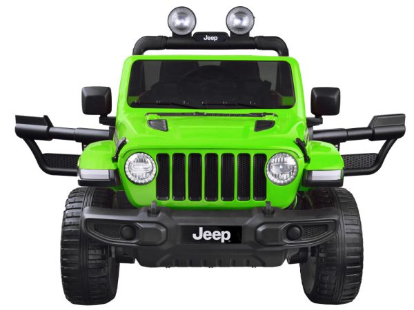 Detské elektrické autíčko Jeep Wrangler Rubicon 4×4 zelené – Obrázok 2