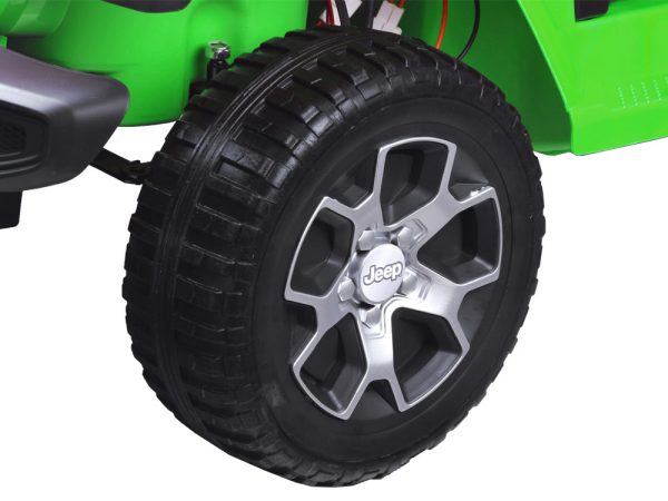 Detské elektrické autíčko Jeep Wrangler Rubicon 4×4 zelené – Obrázok 4