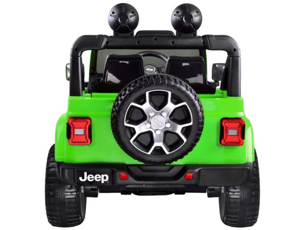 Detské elektrické autíčko Jeep Wrangler Rubicon 4×4 zelené – Obrázok 3
