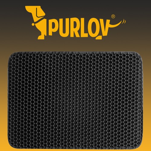 Purlov Podložka pod mačaciu toaletu 50 x 40 cm čierna – Obrázok 4