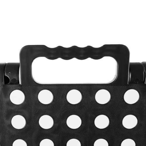 Skladací taburet čiernobiely 39cm – Obrázok 5