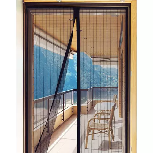 Malatec 18602 Moskytiéra do dverí s magnetmi HQ 100x210 cm čierna – Obrázok 4