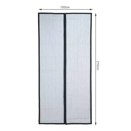 Malatec 18602 Moskytiéra do dverí s magnetmi HQ 100x210 cm čierna – Obrázok 3