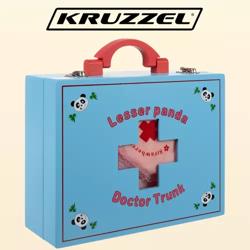 Malý lekársky set - drevený Kruzzel 19869 – Obrázok 2