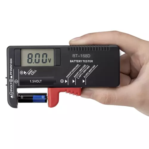 Bigstren 19898 Tester batérií digitálny BT-168D, R3, R6, R20, R14, 9V – Obrázok 4