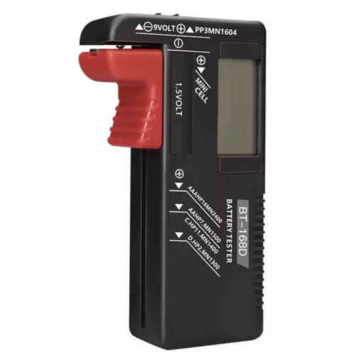 Bigstren 19898 Tester batérií digitálny BT-168D, R3, R6, R20, R14, 9V – Obrázok 8