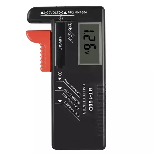 Bigstren 19898 Tester batérií digitálny BT-168D, R3, R6, R20, R14, 9V – Obrázok 9