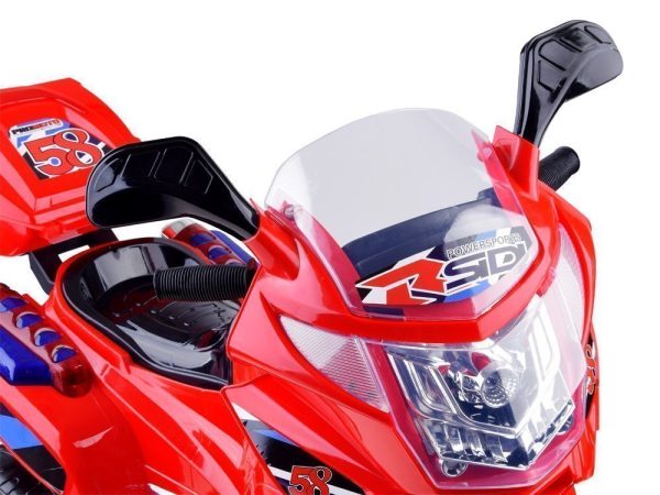 Motorka na batérie, farebné LED svetlá PA0241 – Obrázok 4