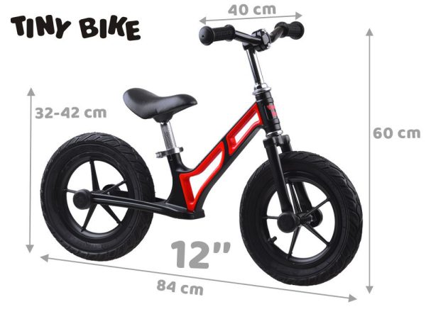 Balančný bicykel Tiny Bike, gumené kolesá, 12 palcovými nafukovacími kolesami SP0662 – Obrázok 3