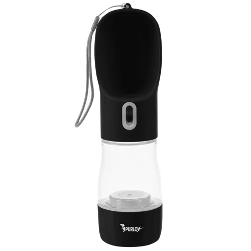 Purlov 21033 Fľaša pre psov 2v1 300 ml čierna – Obrázok 3