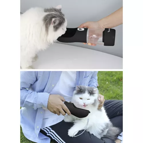 Purlov 21033 Fľaša pre psov 2v1 300 ml čierna – Obrázok 10