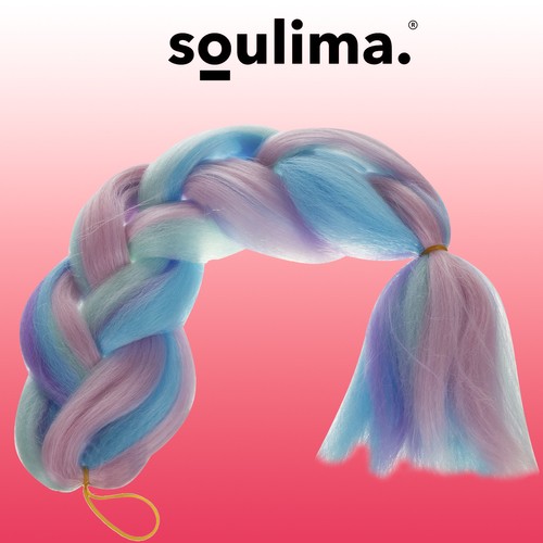 Syntetické vlasy ombre blue/fiol Soulima 21366 – Obrázok 5