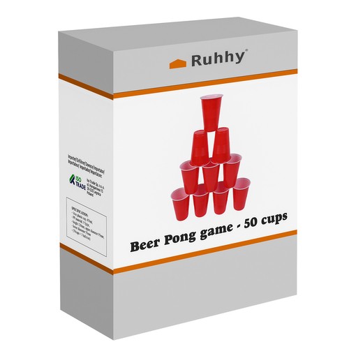 Hra Beer Pong - 50 šálok Ruhha 21232 – Obrázok 6